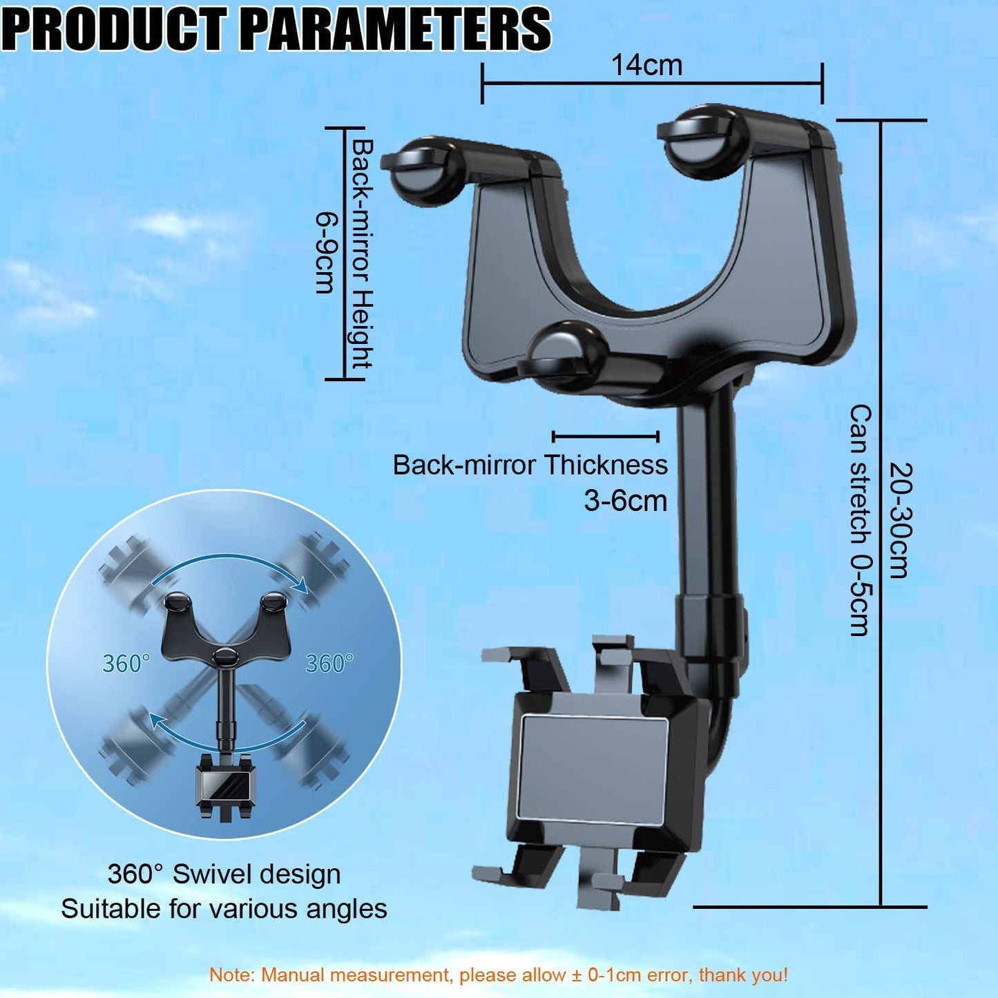 Universal Mobile Auto Car Phone Holder,