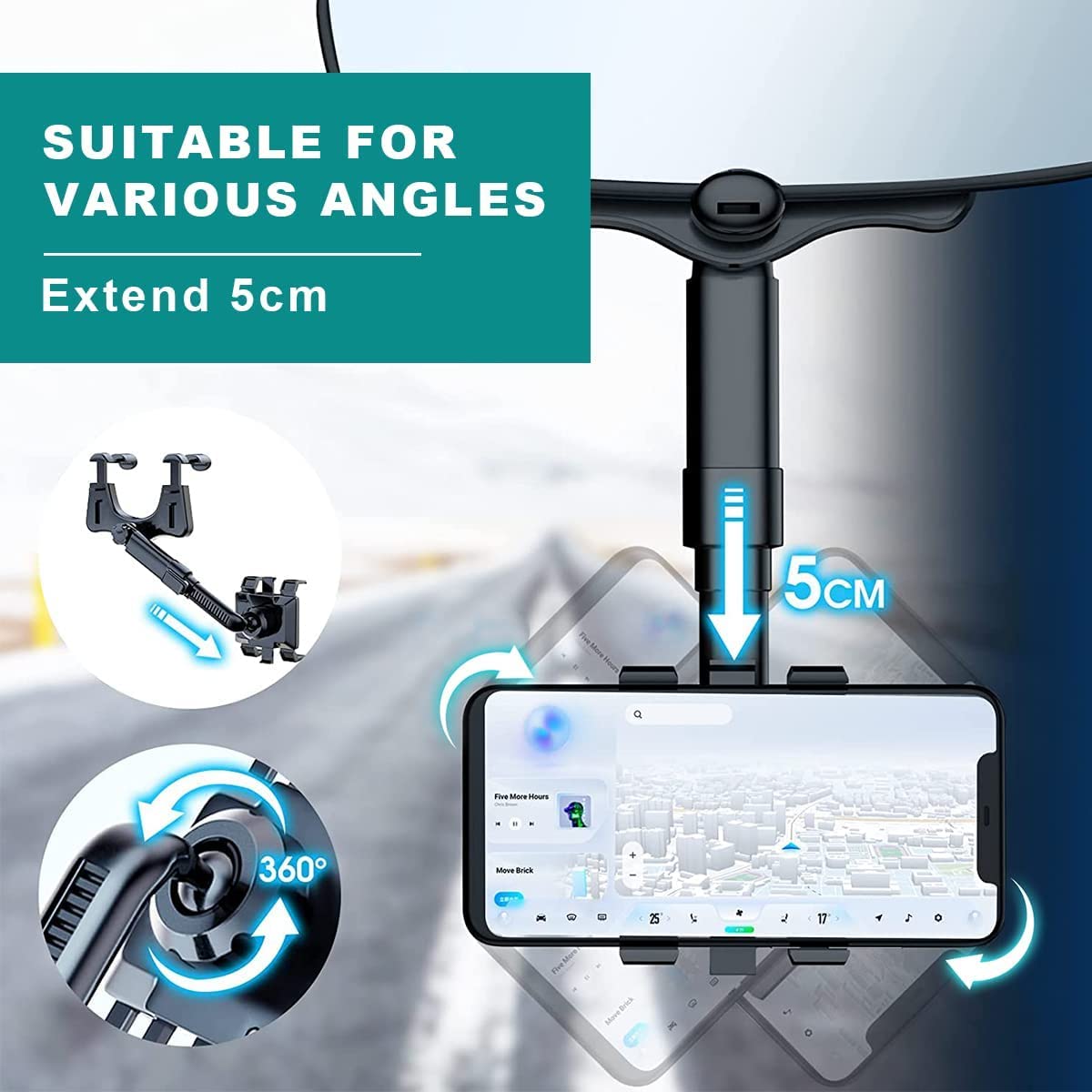 Universal Mobile Auto Car Phone Holder,