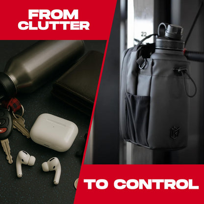 Magnetic Gym Bottle Holder Bag