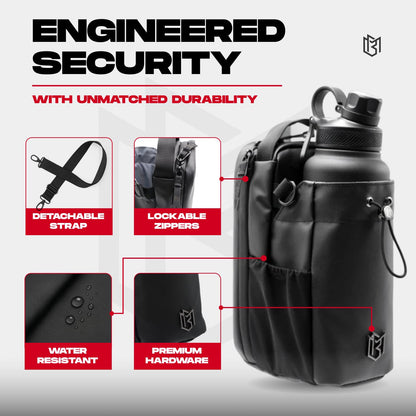 Magnetic Gym Bottle Holder Bag