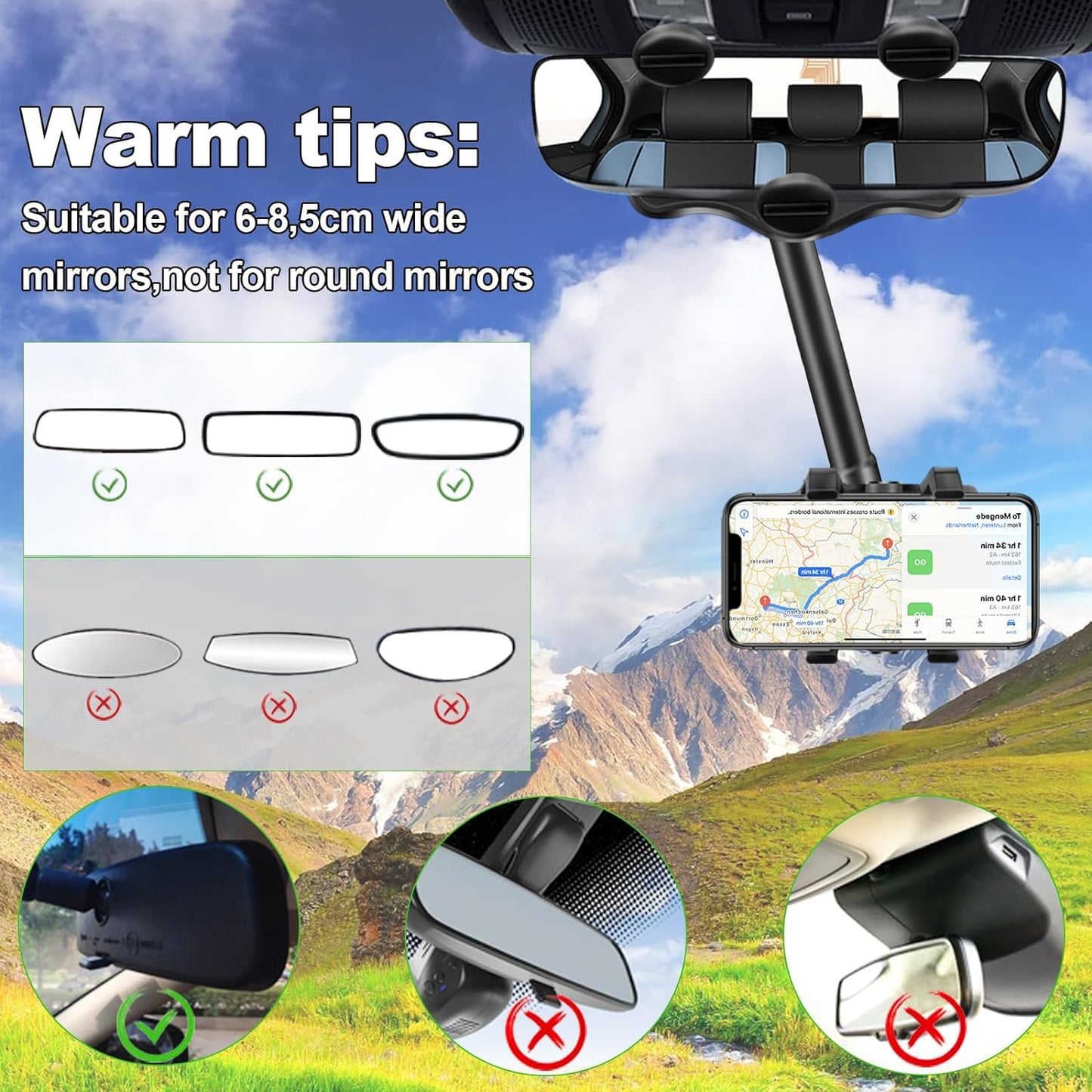 Universal Mobile Auto Car Phone Holder,