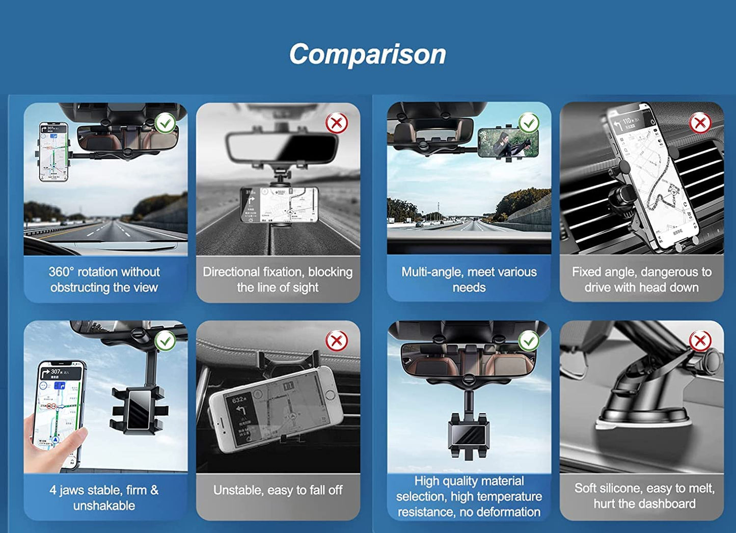 Universal Mobile Auto Car Phone Holder,
