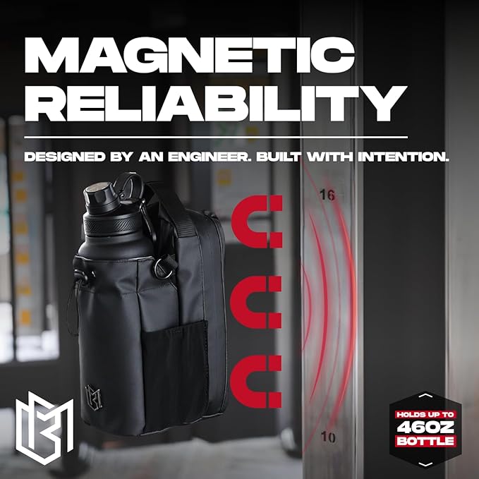 Magnetic Gym Bottle Holder Bag